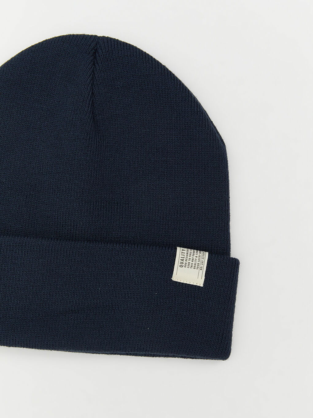 Label Printed Men's Tricot Beanie-1