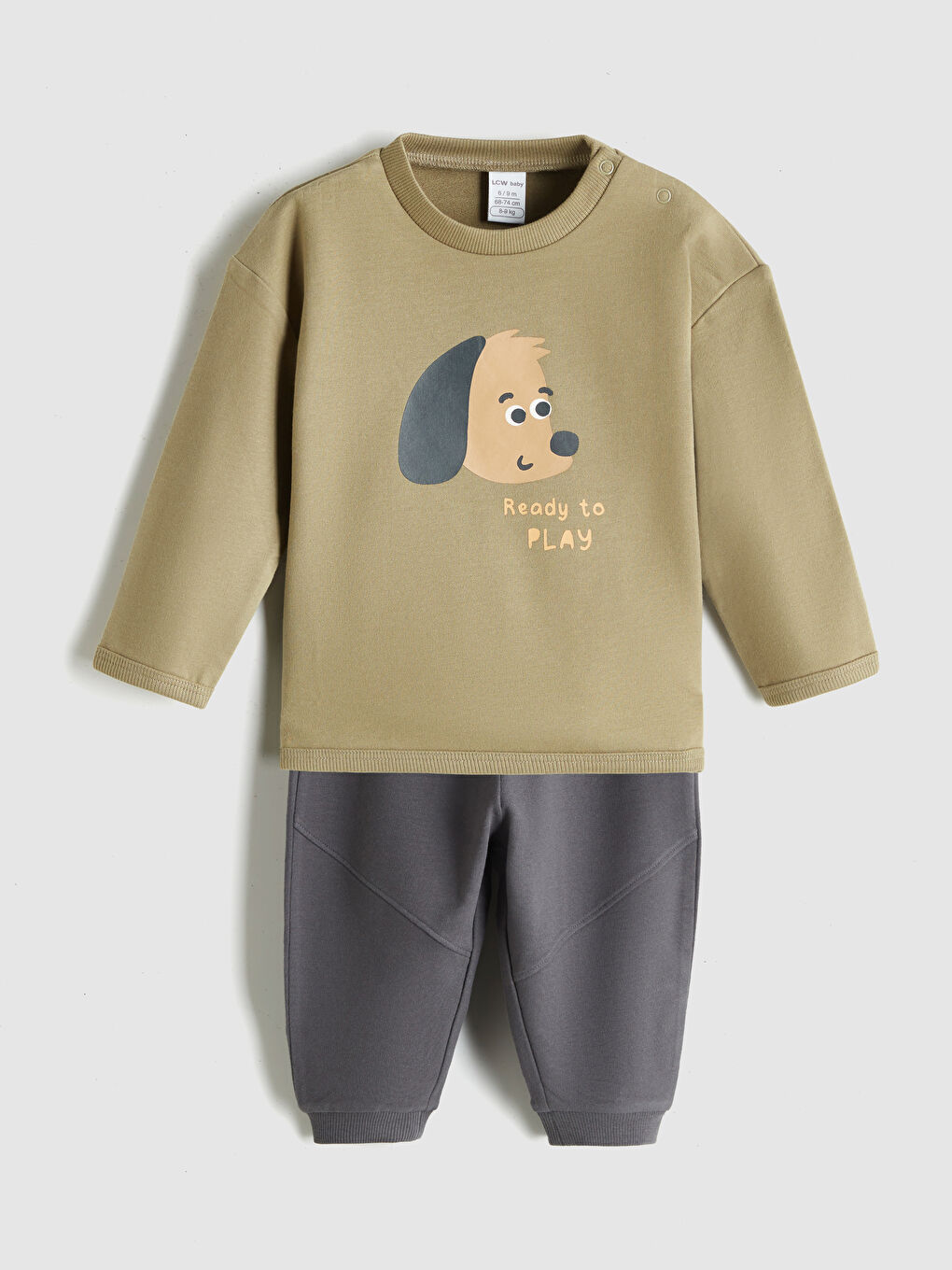 LC WAIKIKI Printed Baby Boy Sweatshirt And Sweatpants Set (2 Pieces) -W5CN68Z1-ZEP
