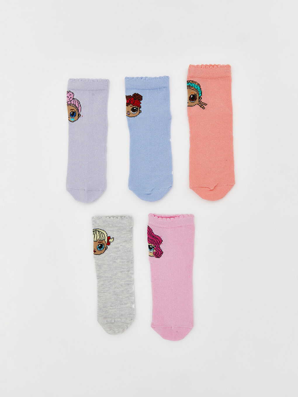 LOL Surprise OMG Licencirane Dečje Čarape do Gležnja Pakovanje od 5 Komada