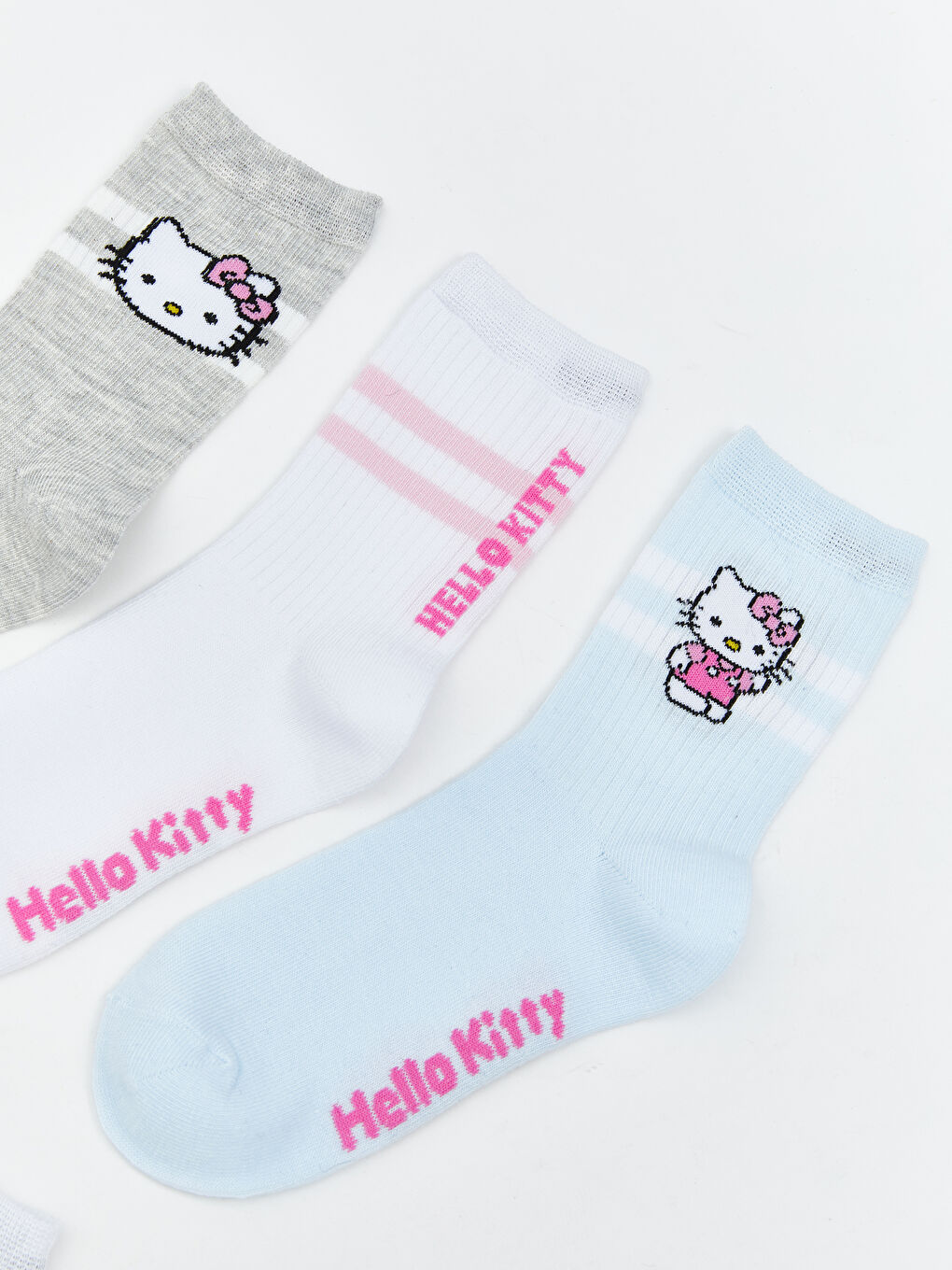 Hello Kitty Patterned Girls Ankle Socks 5 Pack-2