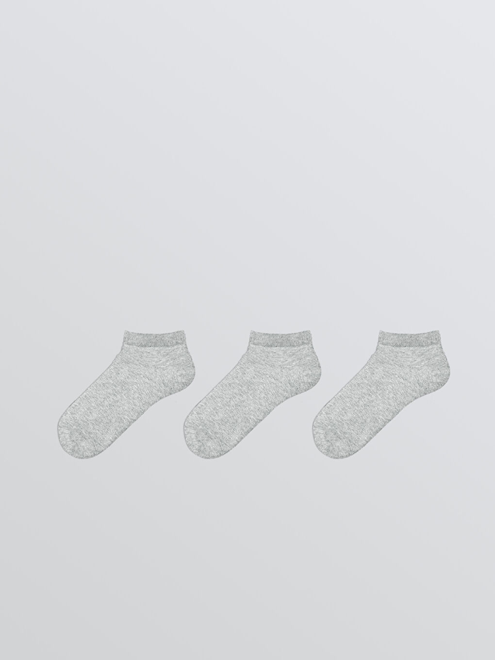 LCW ECO Woman GREY Trainer Socks -W5CO44Z8-JMD