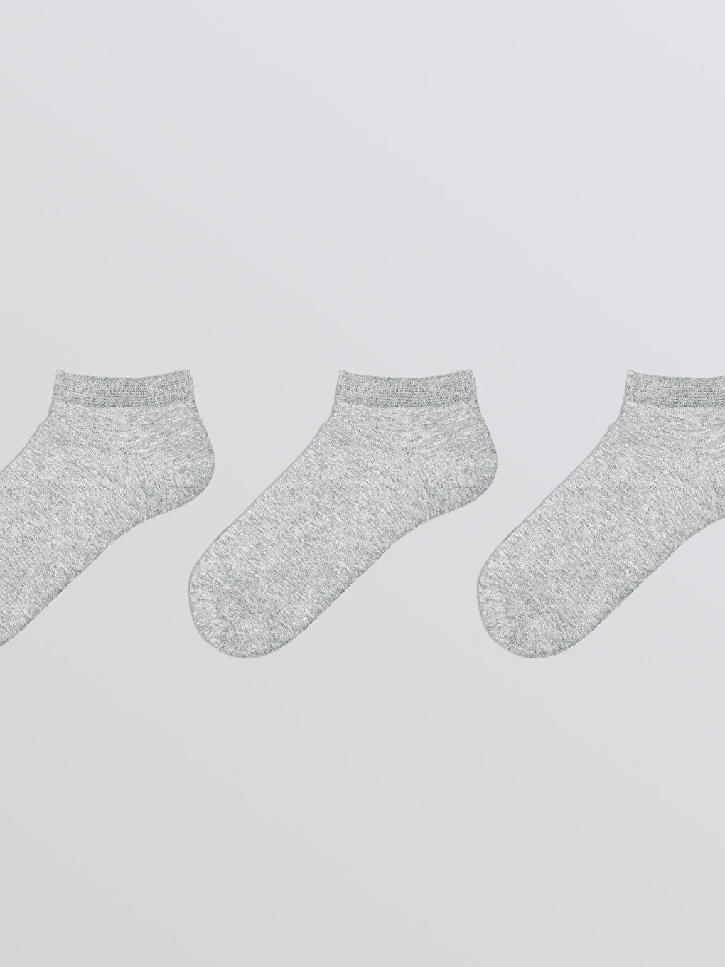 LCW ECO Woman GREY Trainer Socks -W5CO44Z8-JMD