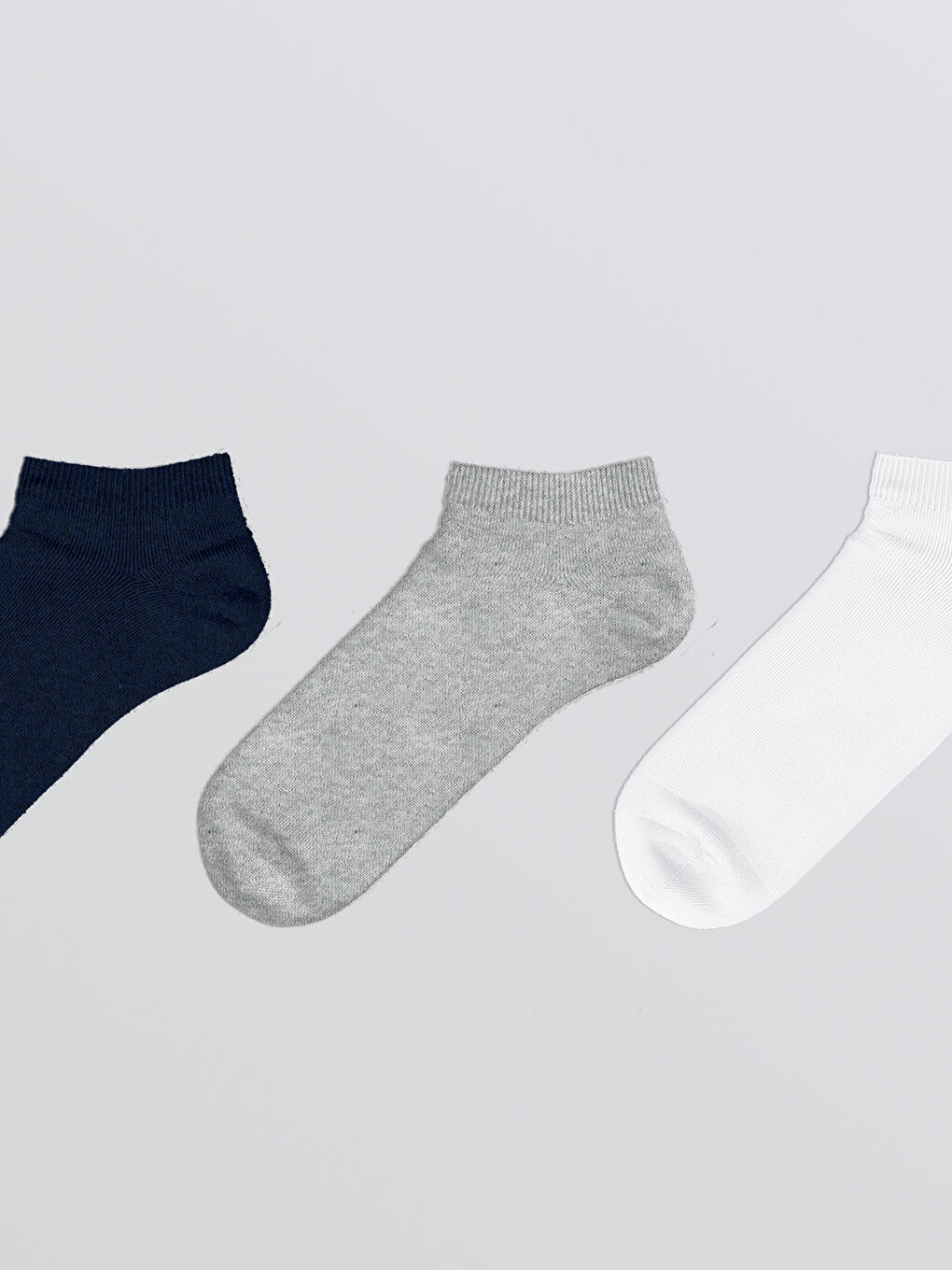 Lacivert Erkek Patik Çorap 3'lü-1