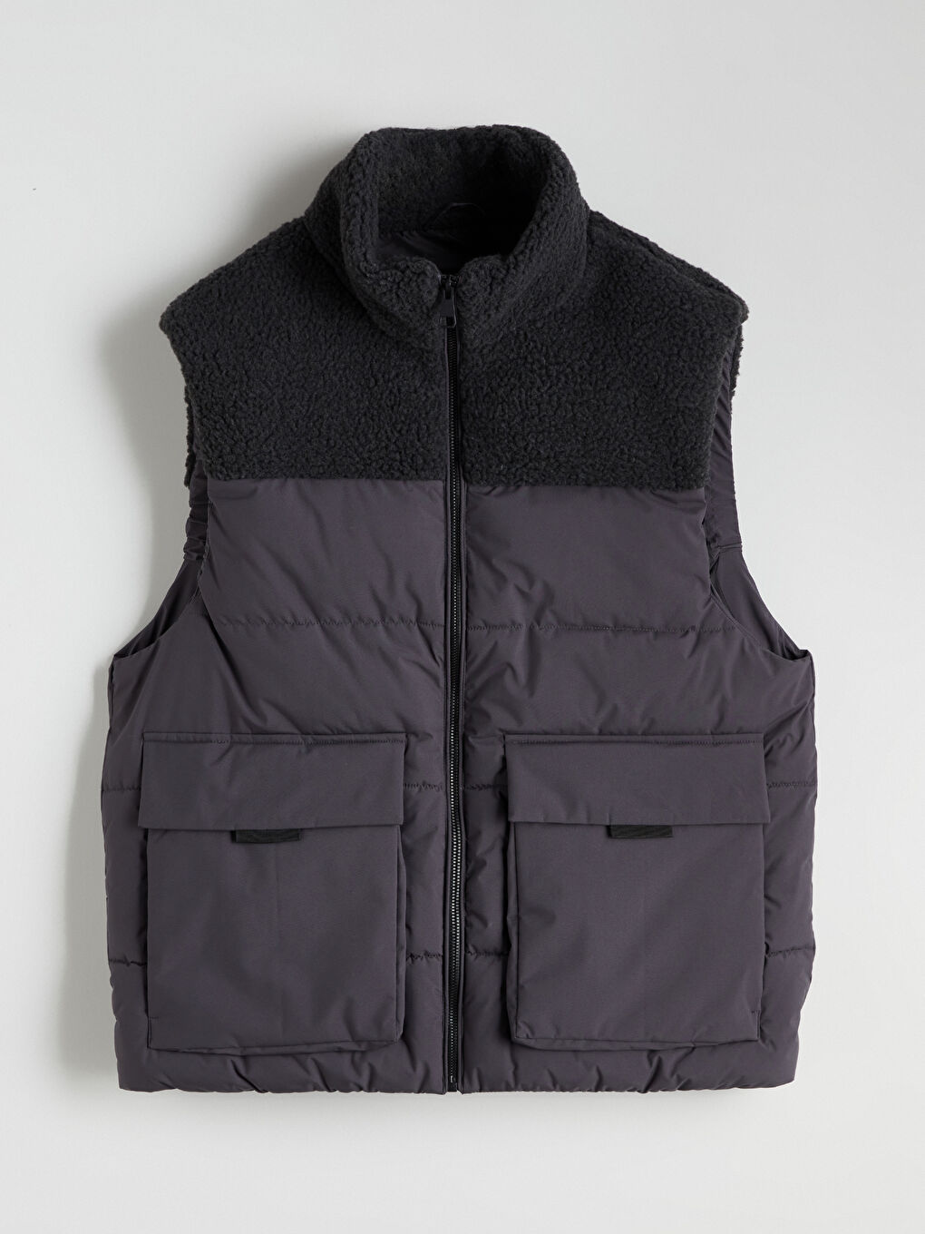 Muškarac SIVA Napuhani deblji prsluk-5