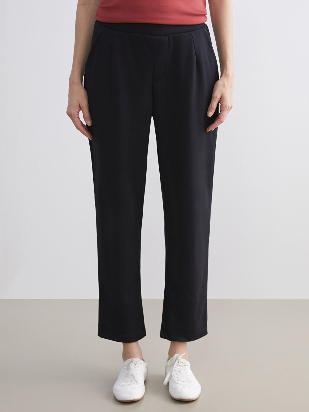 Elasticated Waist Women's Trousers-3