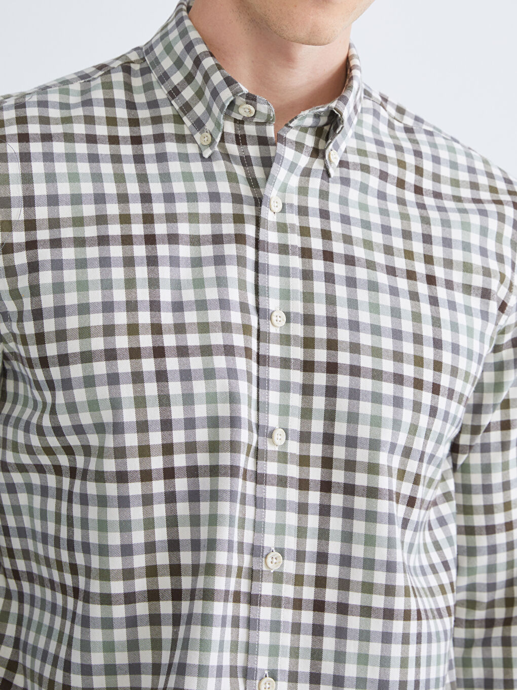 SOUTHBLUE Regular Fit Long Sleeve Plaid Men's Flannel Shirt -W5CO91Z8-LMU
