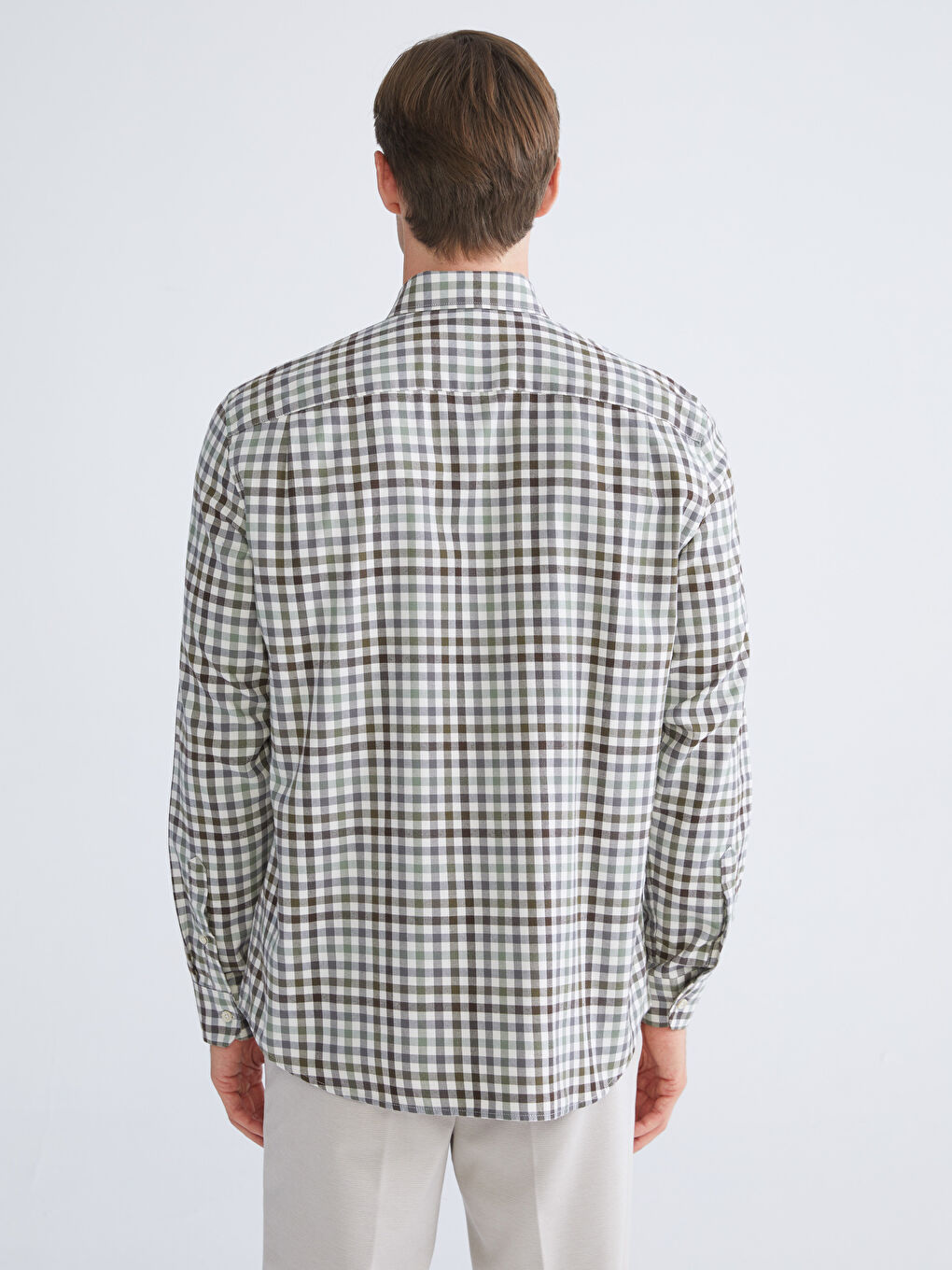 SOUTHBLUE Regular Fit Long Sleeve Plaid Men's Flannel Shirt -W5CO91Z8-LMU