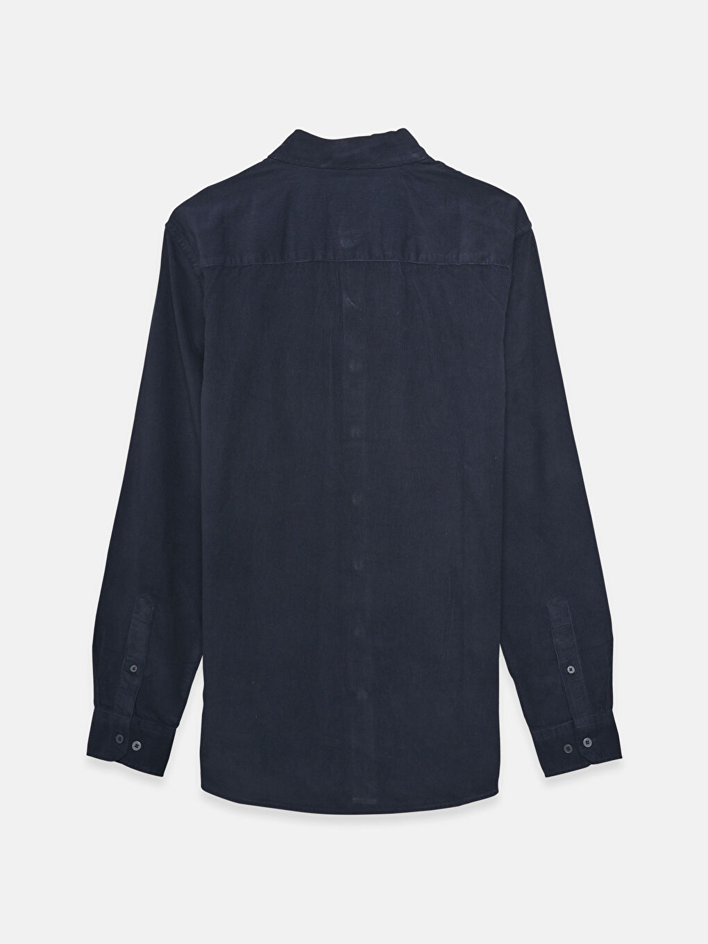 Рубашка Мужская Слим Фит С Длинным Рукавом Из Бархата-1