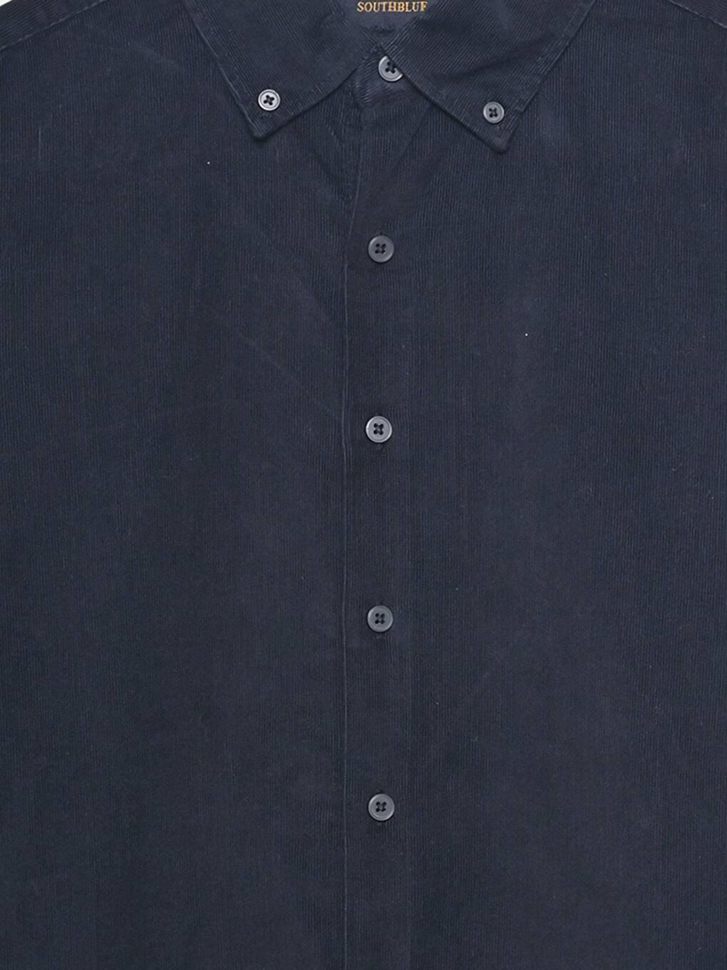 Рубашка Мужская Слим Фит С Длинным Рукавом Из Бархата-2