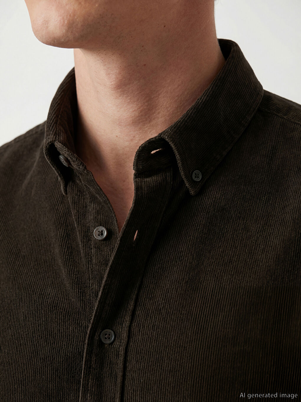 Мужская слим фит бархатная рубашка-2