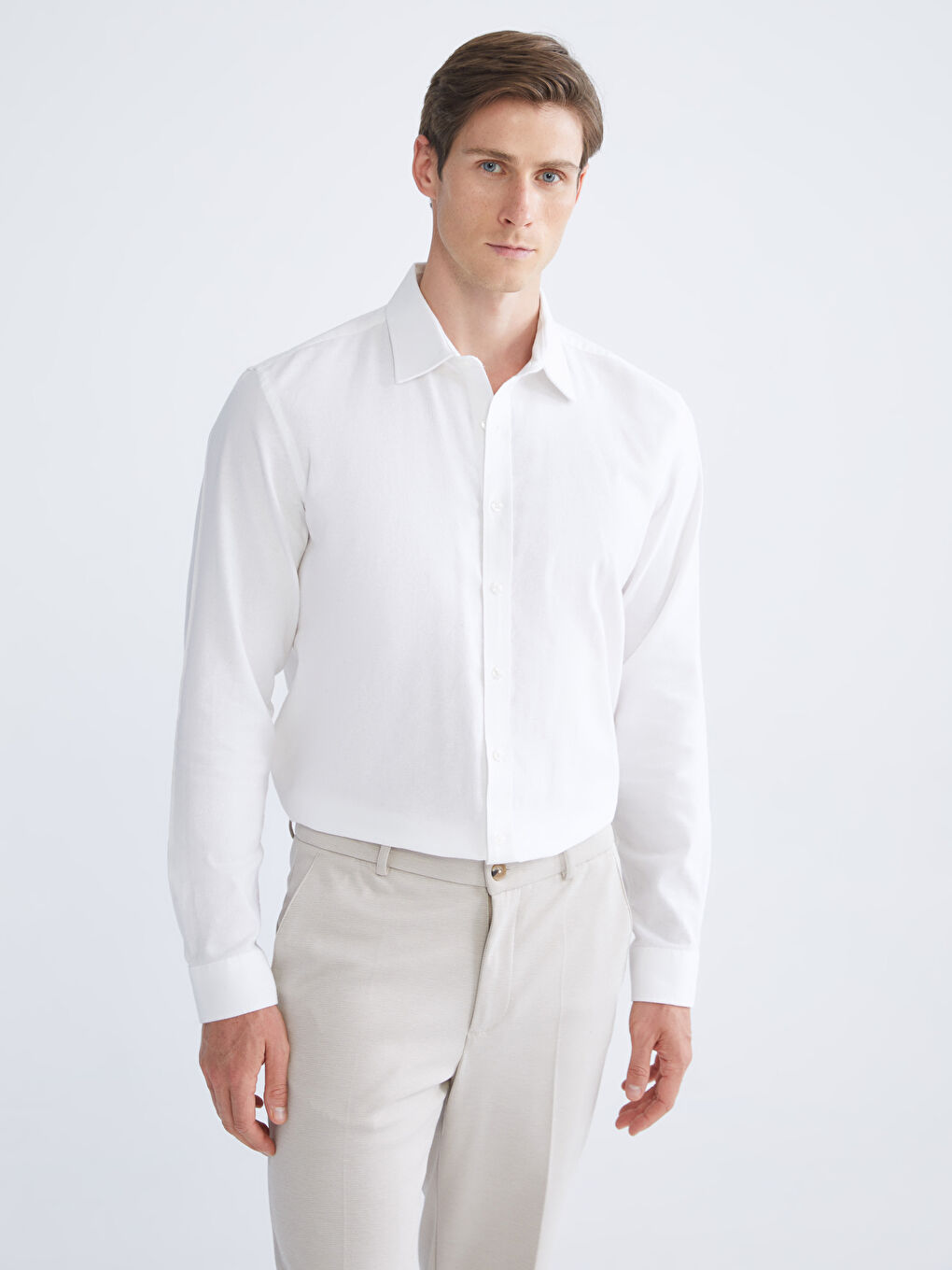 SOUTHBLUE Slim Fit Long Sleeve Men's Shirt -W5CO97Z8-Q6K