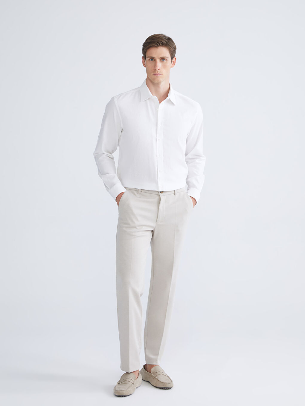 SOUTHBLUE Slim Fit Long Sleeve Men's Shirt -W5CO97Z8-Q6K