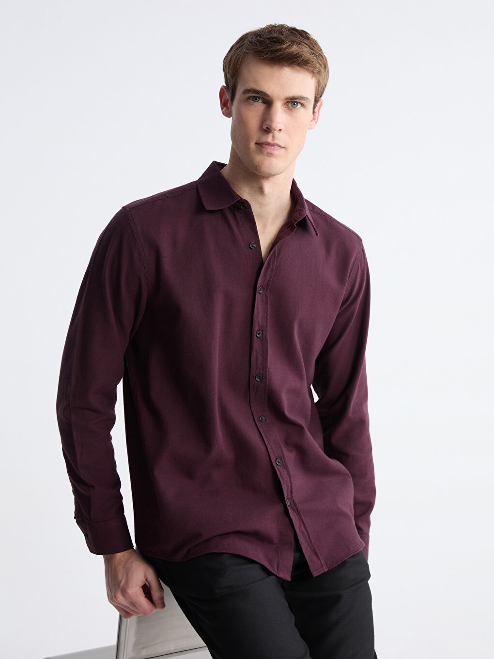 Regular Fit Long Sleeve Men's Lumberjack Shirt