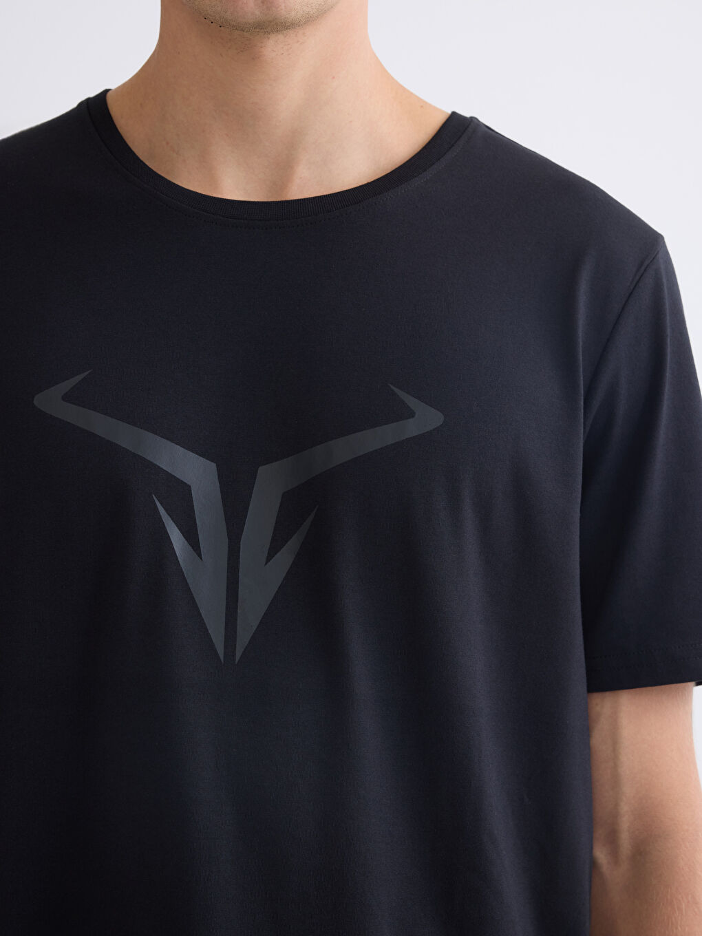 Crew Neck Printed Men's Sports T-Shirt-5