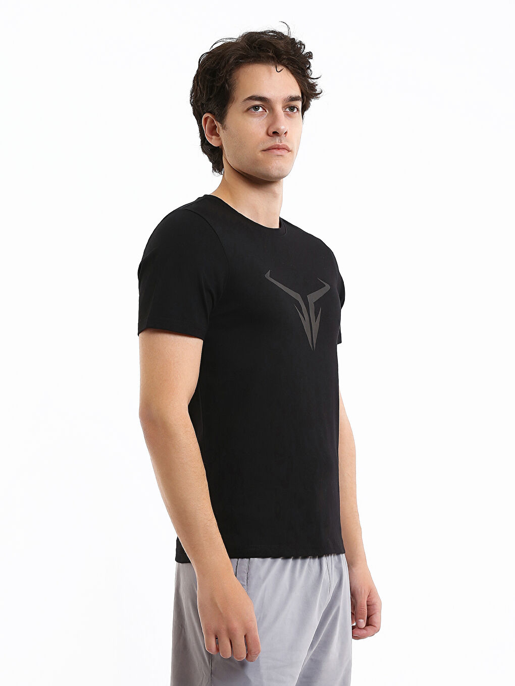 Crew Neck Printed Men's Sports T-Shirt-6
