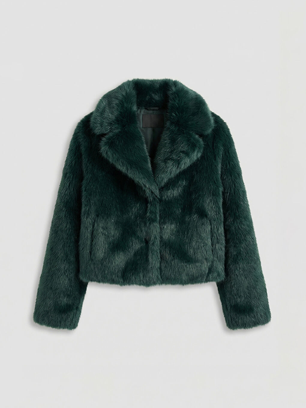 Jacket Neck Women's Fur Coat-4