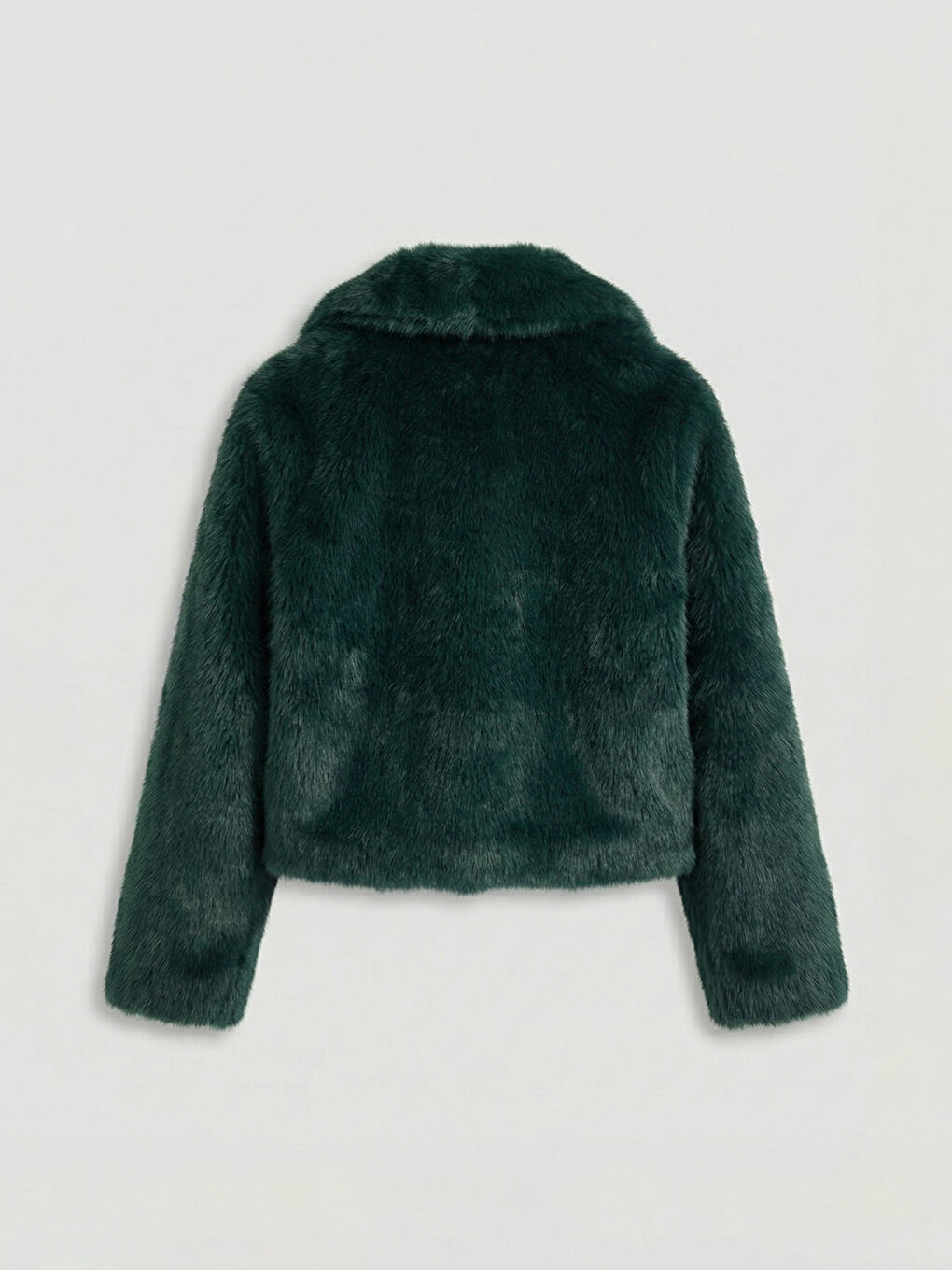 Jacket Neck Women's Fur Coat-5