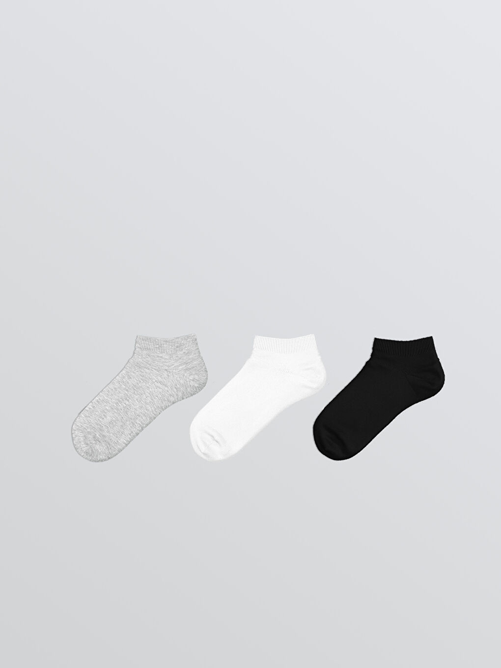 Siyah Basic Erkek Çocuk Patik Çorap 3'lü