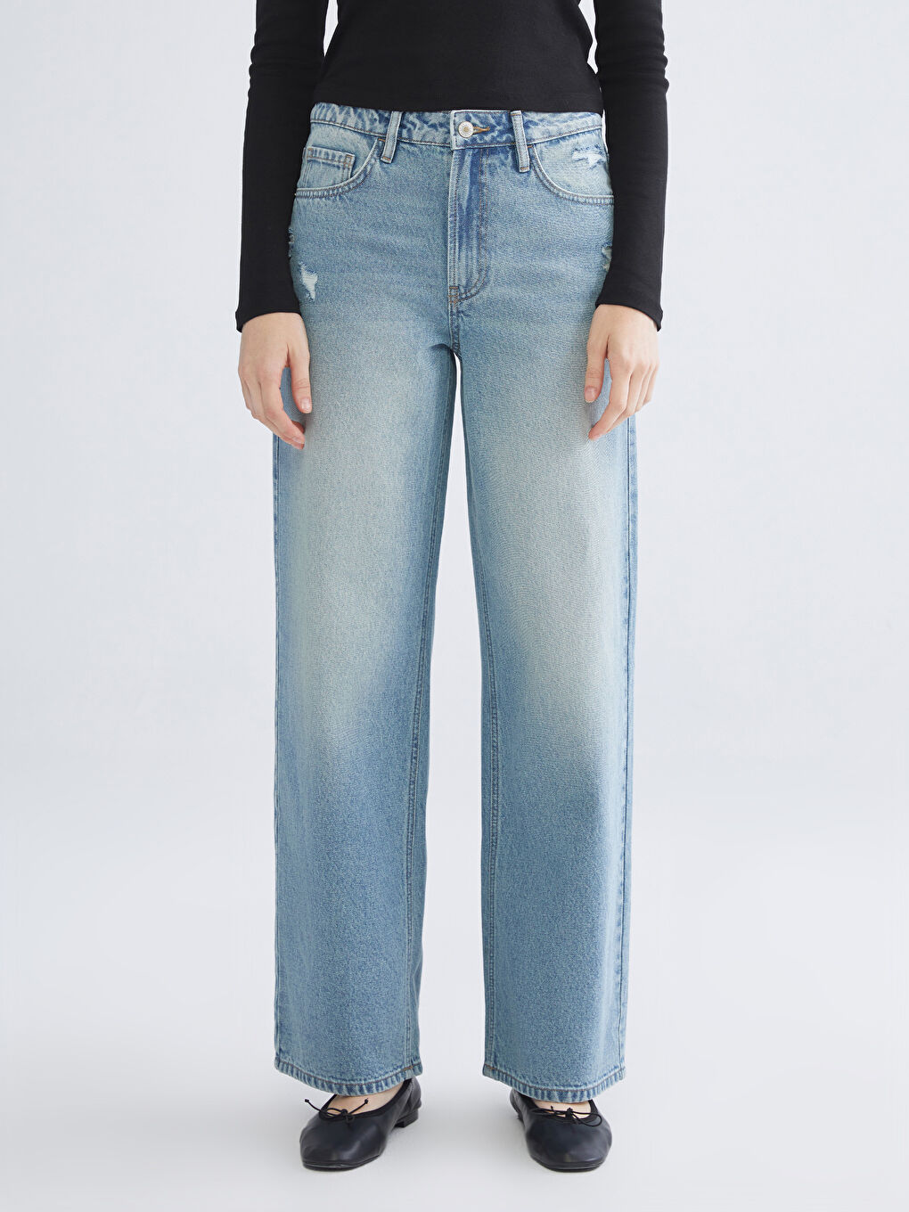 Wideleg Women's Jeans-1