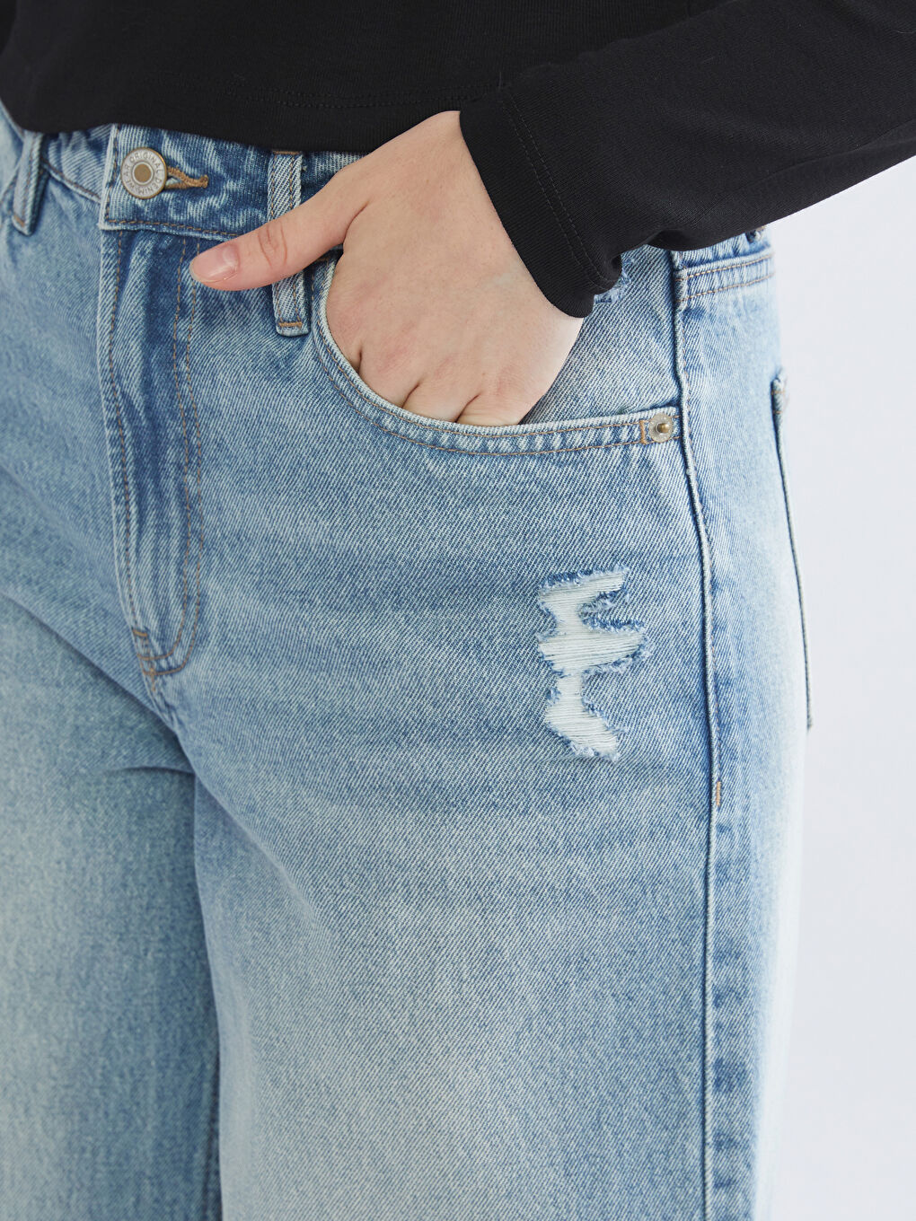 Wideleg Women's Jeans-2