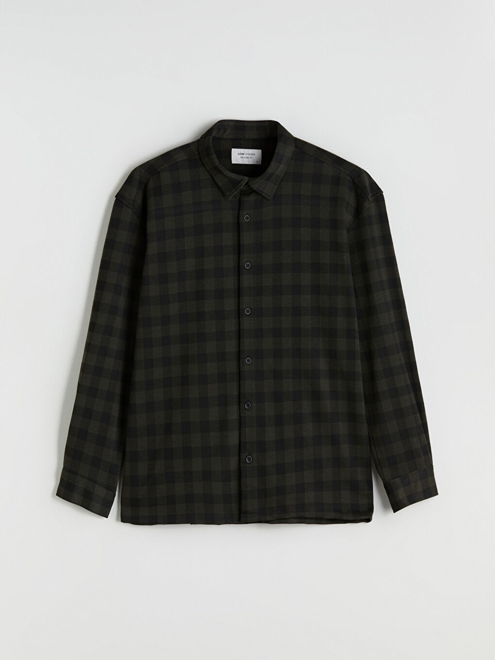 Regular Fit Long Sleeve Plaid Men's Shirt-4