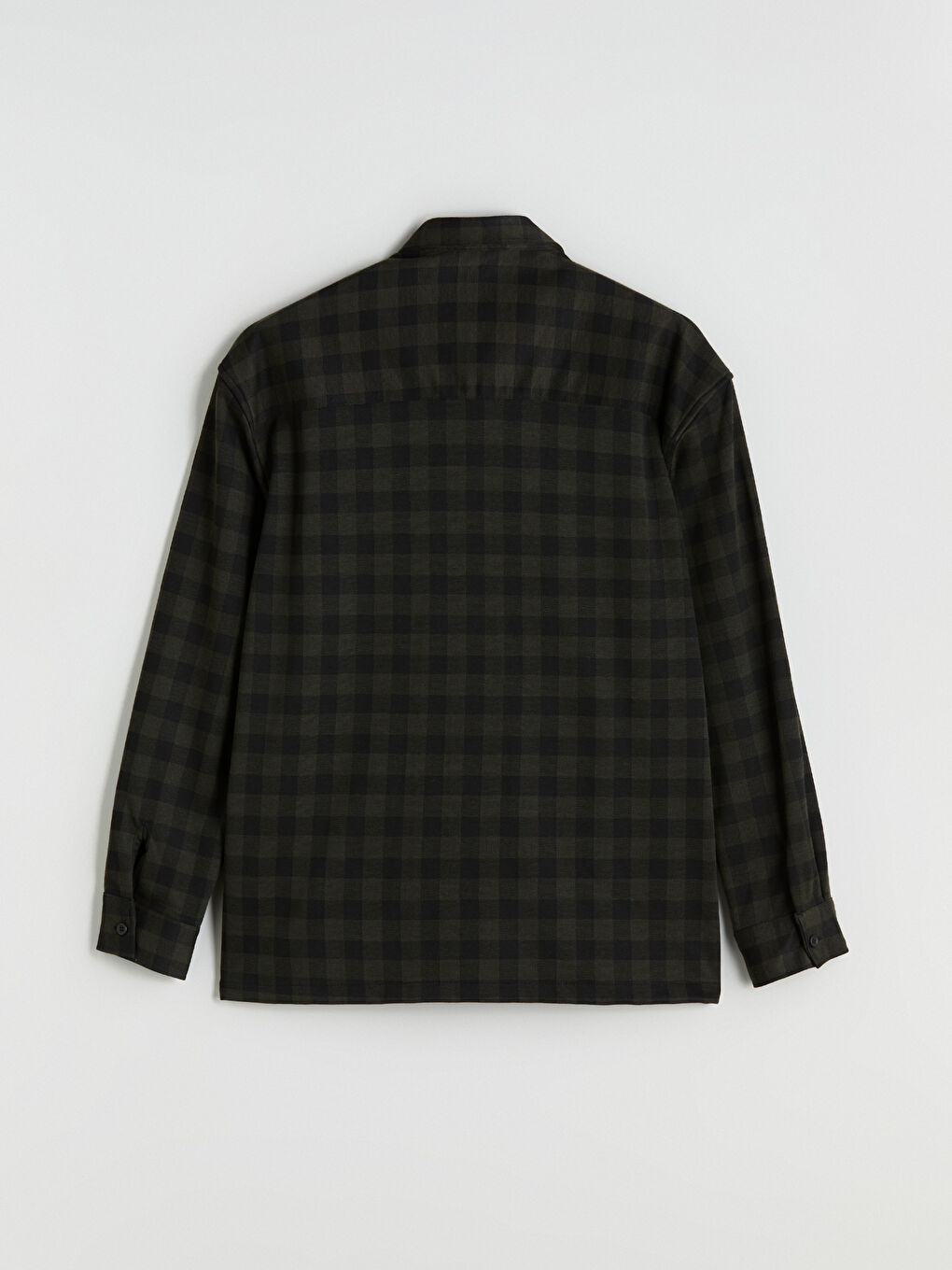 Regular Fit Long Sleeve Plaid Men's Shirt-5