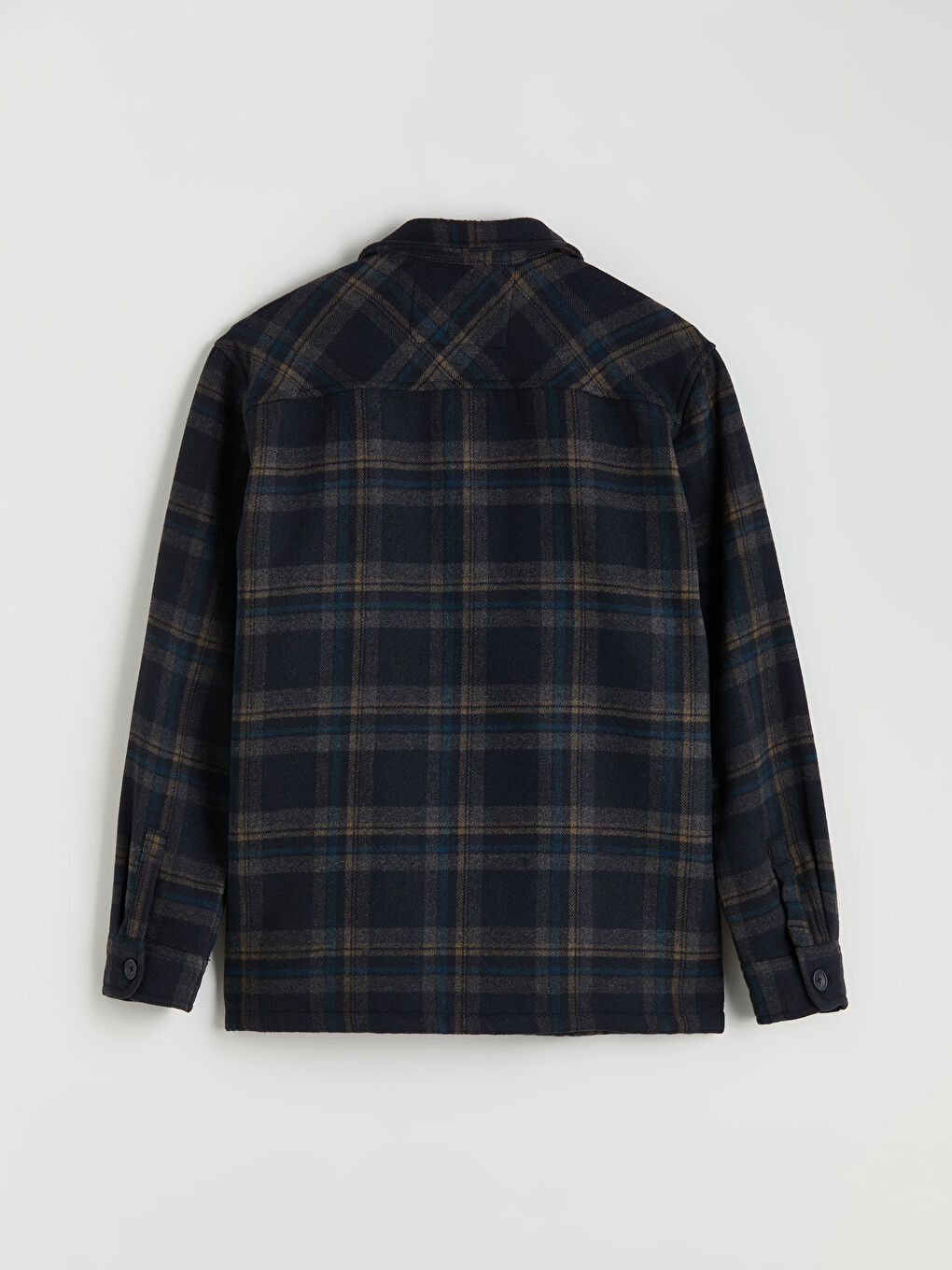 Comfortable Fit Plaid Men's Shirt Jacket-6