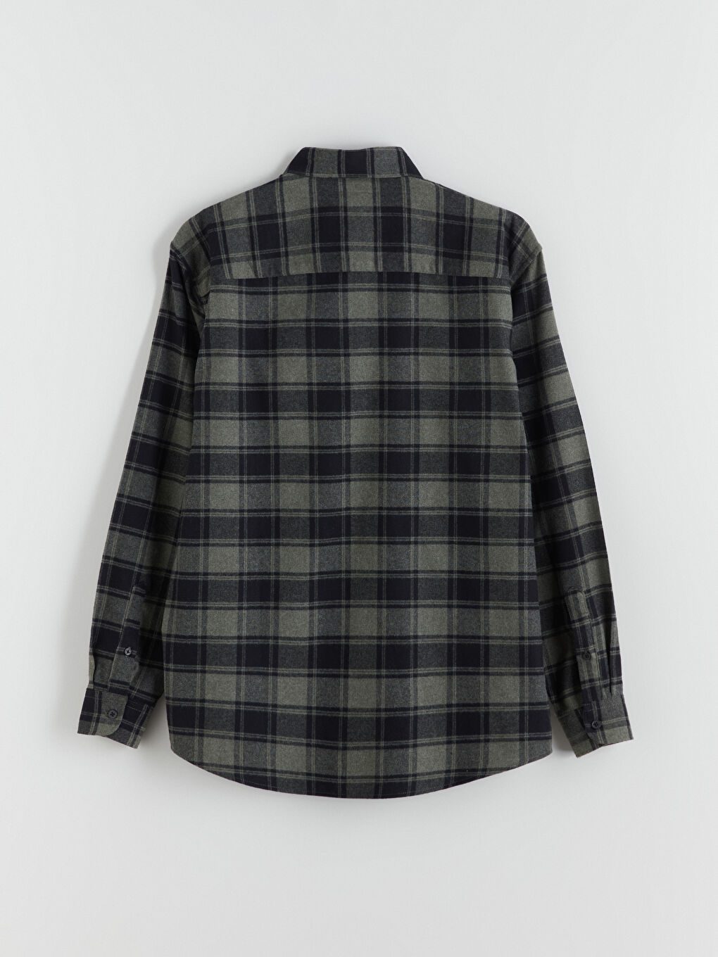 LCW Vision Regular Fit Long Sleeve Plaid Men's Flannel Shirt -W5CP87Z8-LMU