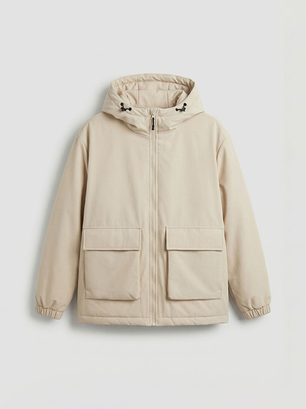 Men's Padded Hooded Jacket in a Relaxed Fit