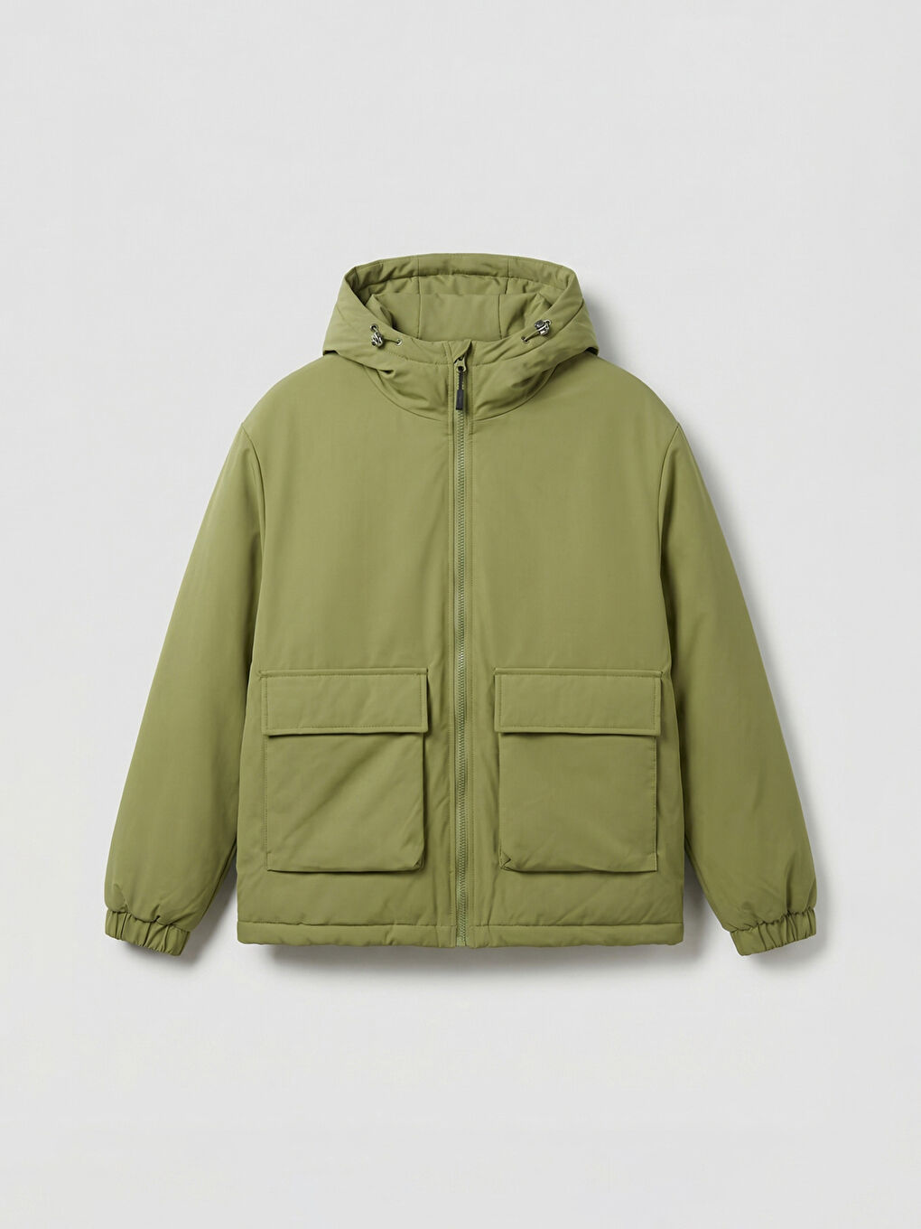 Мъжко подплатено яке с качулка в свободна кройка