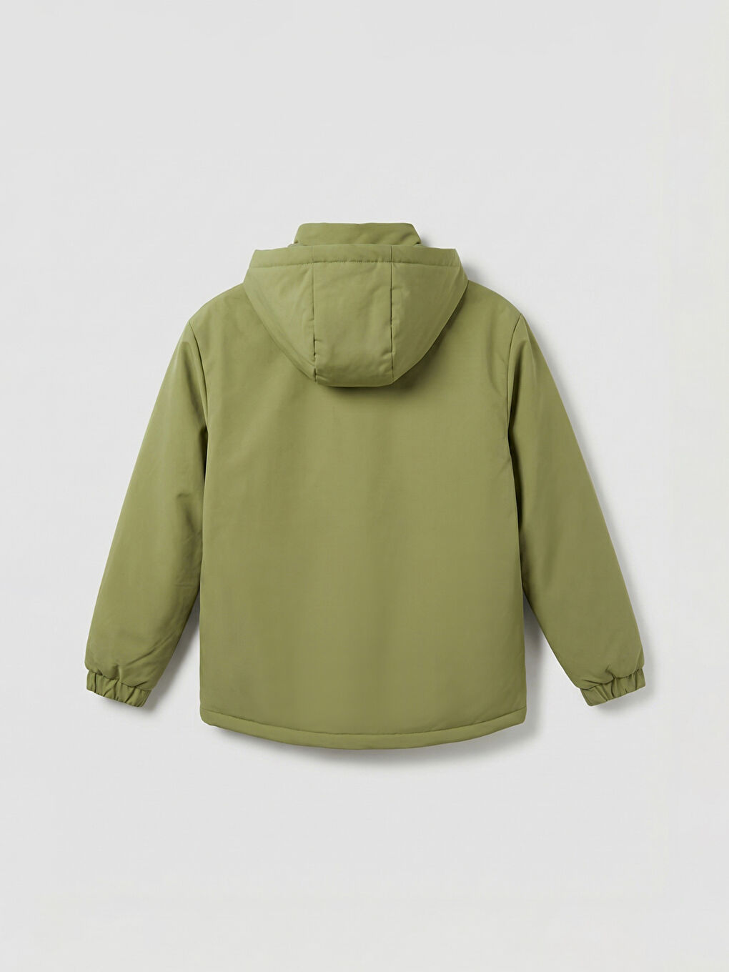 Мъжко подплатено яке с качулка в свободна кройка-1