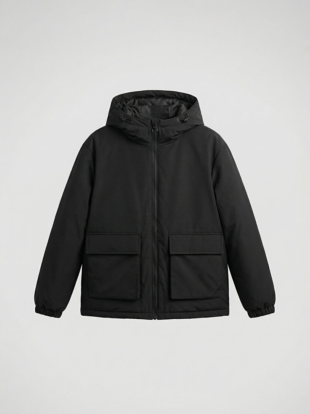 Men's Padded Hooded Jacket in a Relaxed Fit