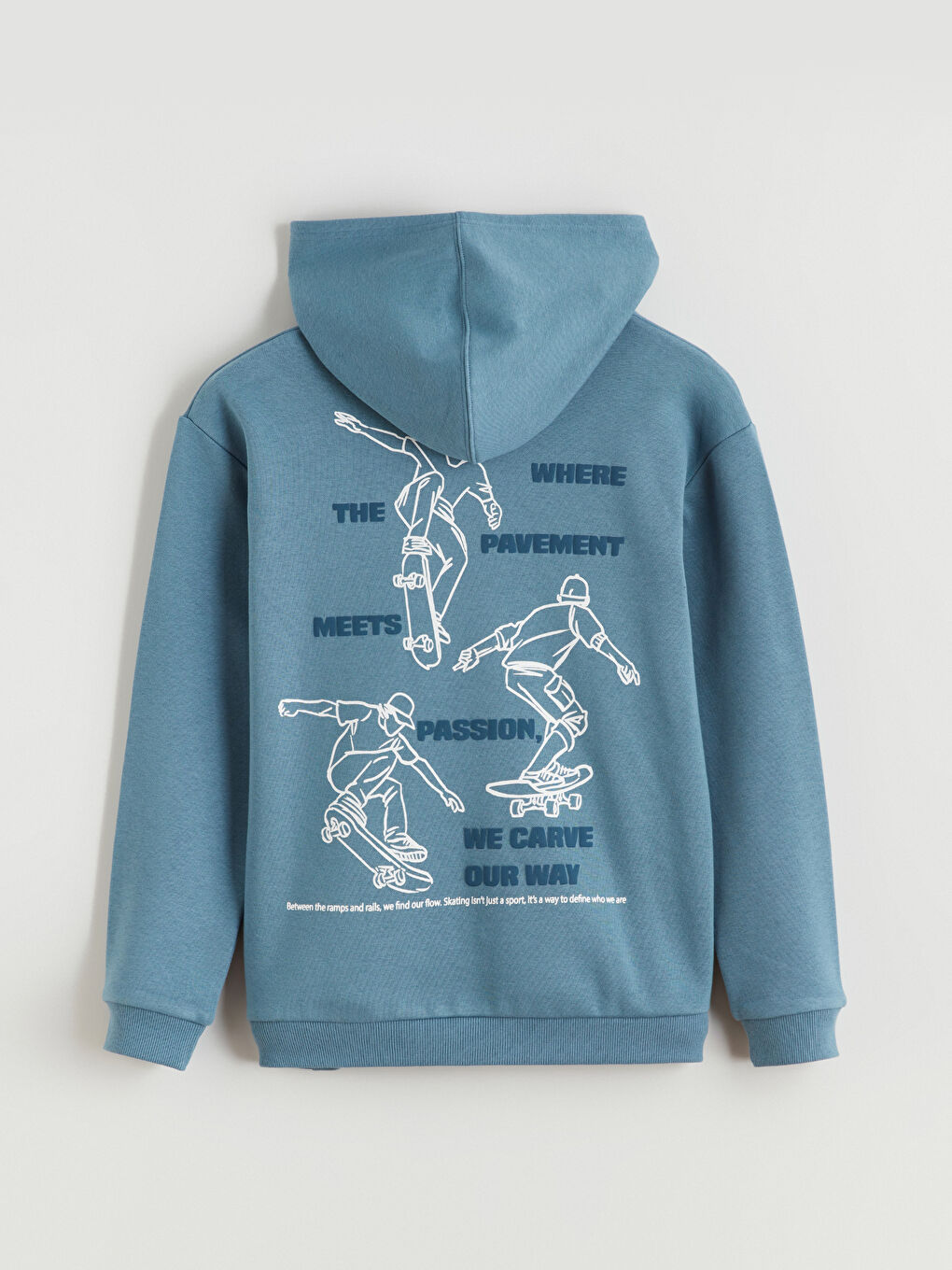 Hooded Boys' Thick Sweatshirt-4