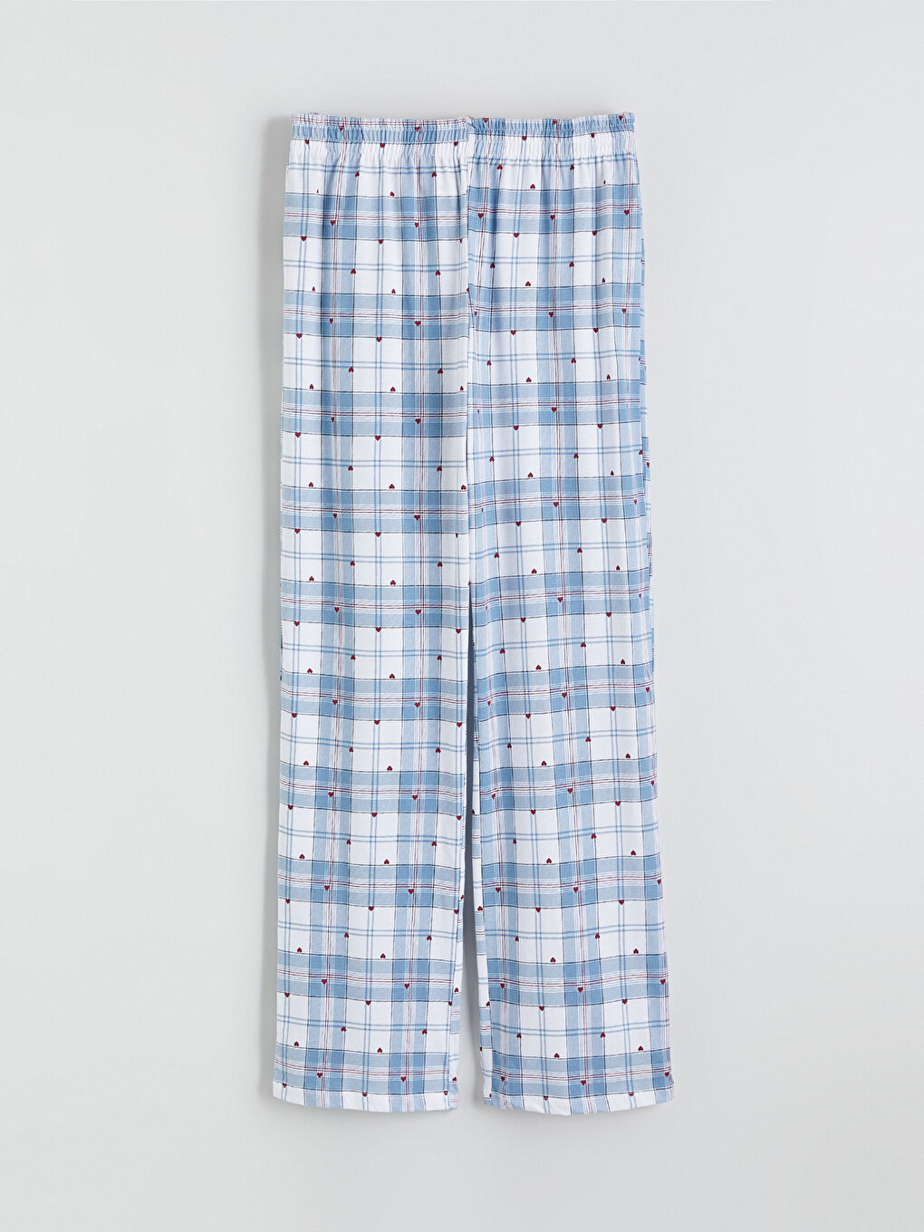 Pidžama komplet sa ovratnikom i kragnom, karirani dezen, za Ženski-7