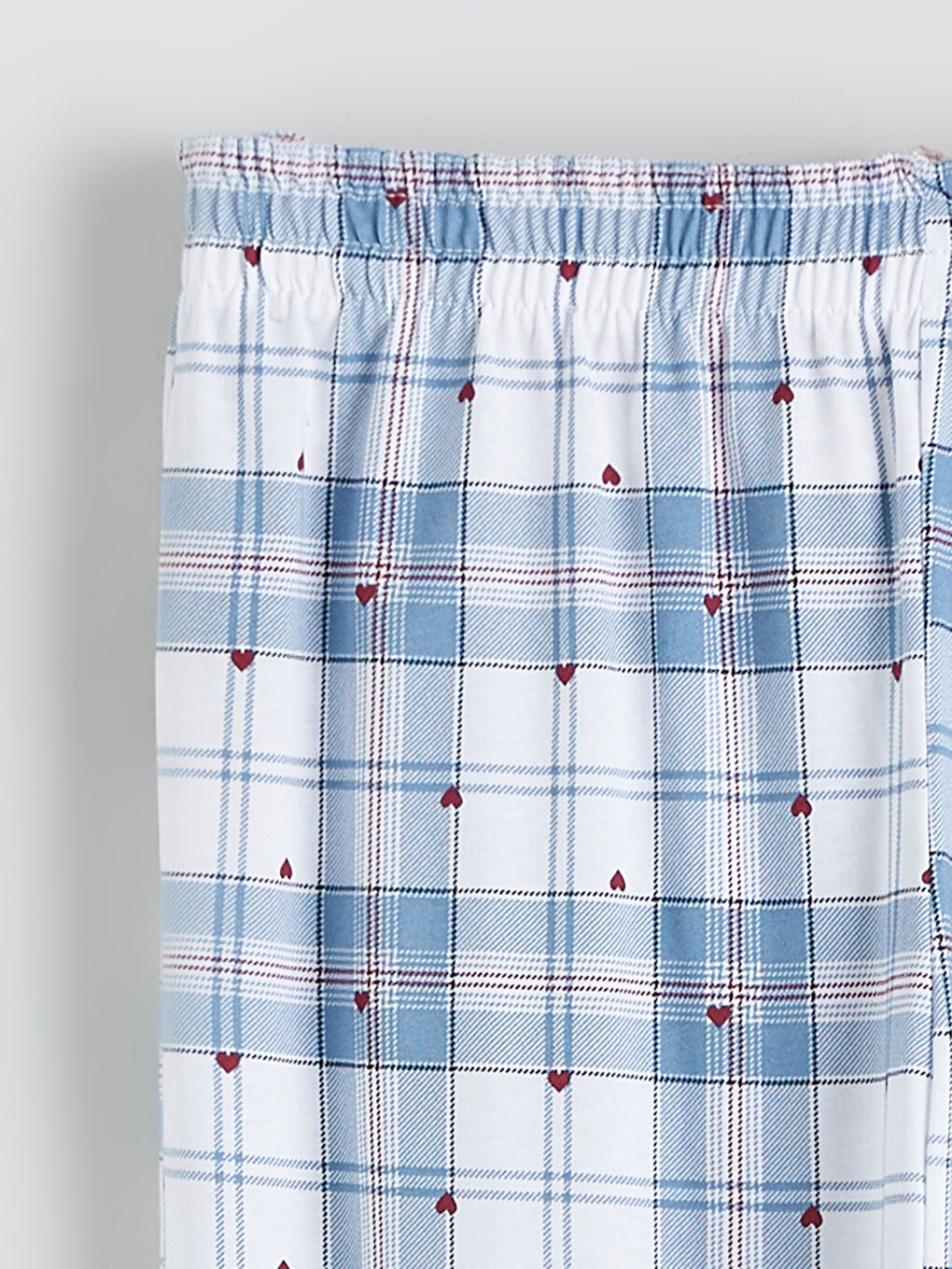 Pidžama komplet sa ovratnikom i kragnom, karirani dezen, za Ženski-8