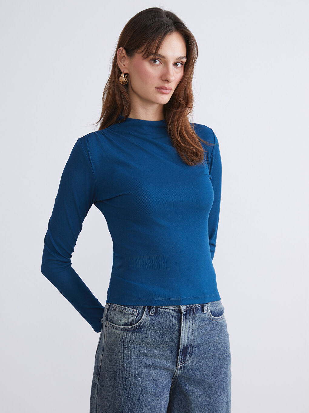 Funnel Neck Women's T-Shirt