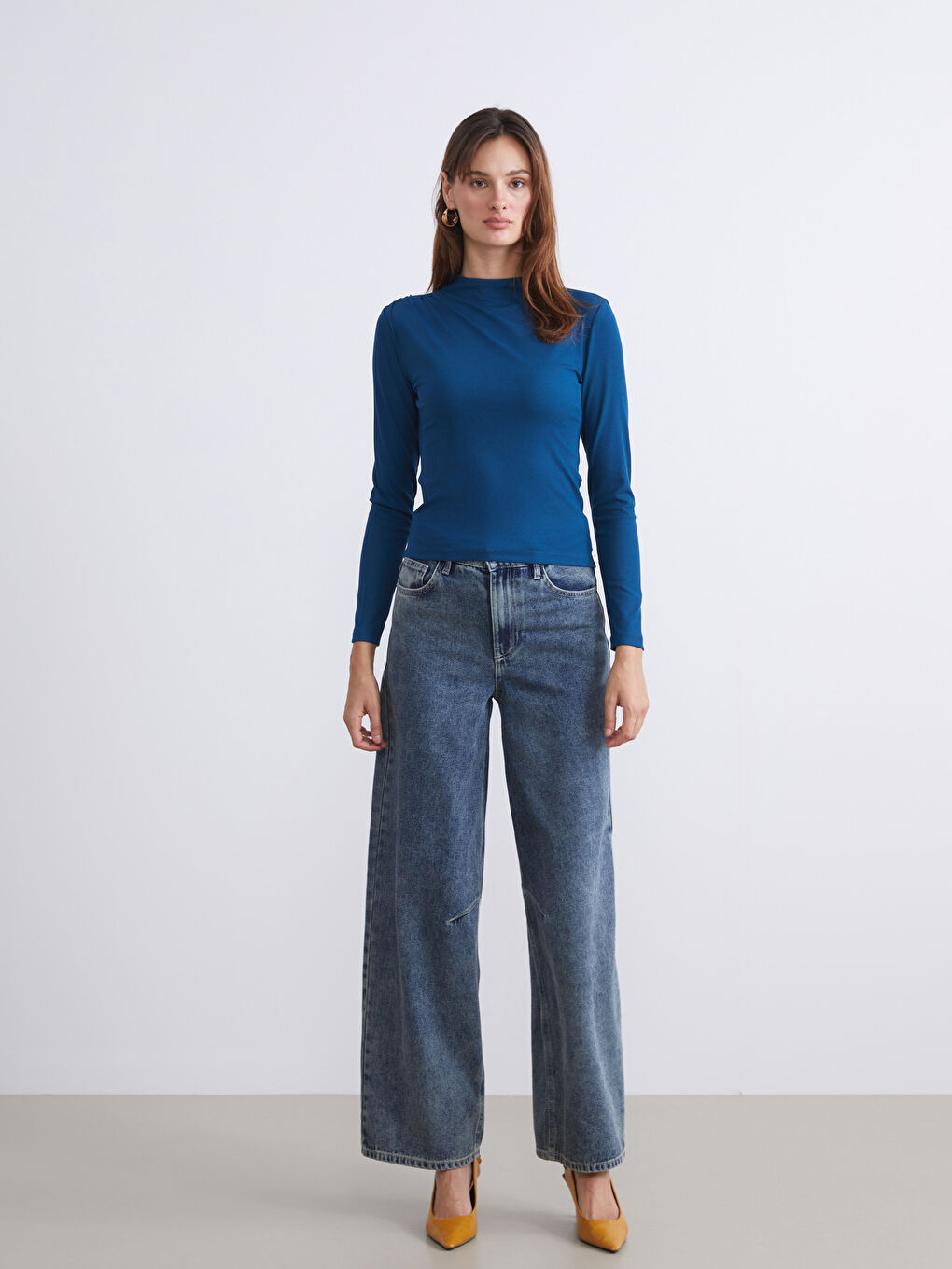 Funnel Neck Women's T-Shirt-1
