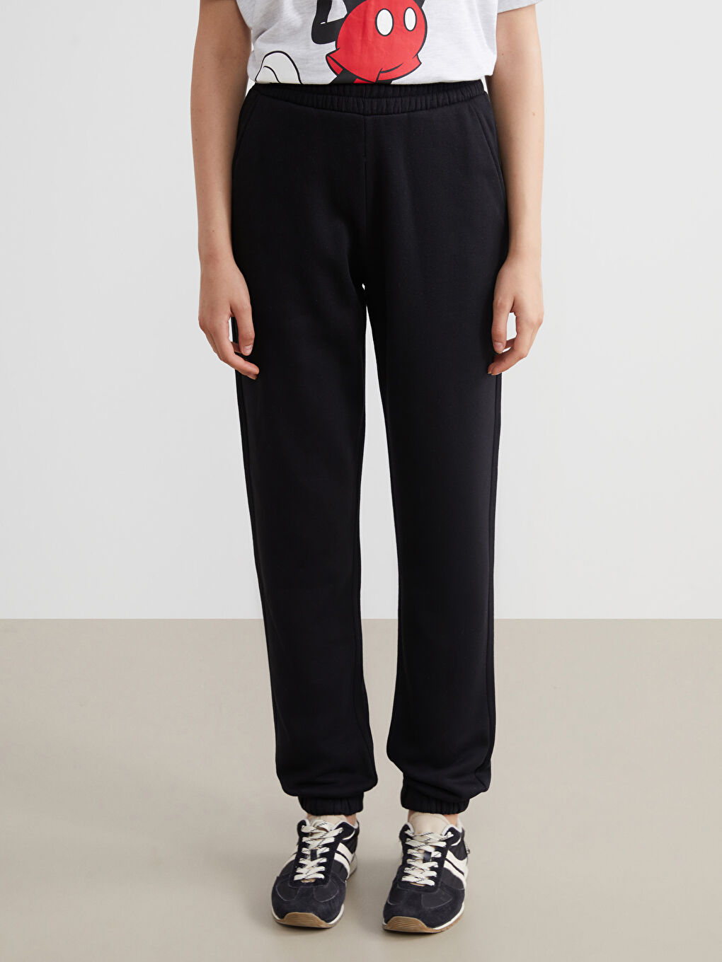 Elasticated Waist Women's Jogger Sweatpants-1
