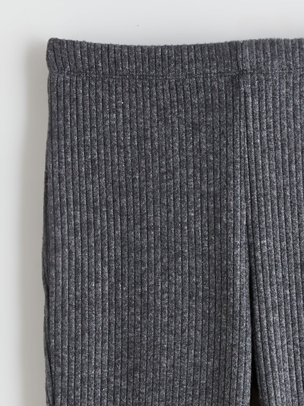 Gri Fitilli İspanyol Paça Kız Çocuk Tayt-2