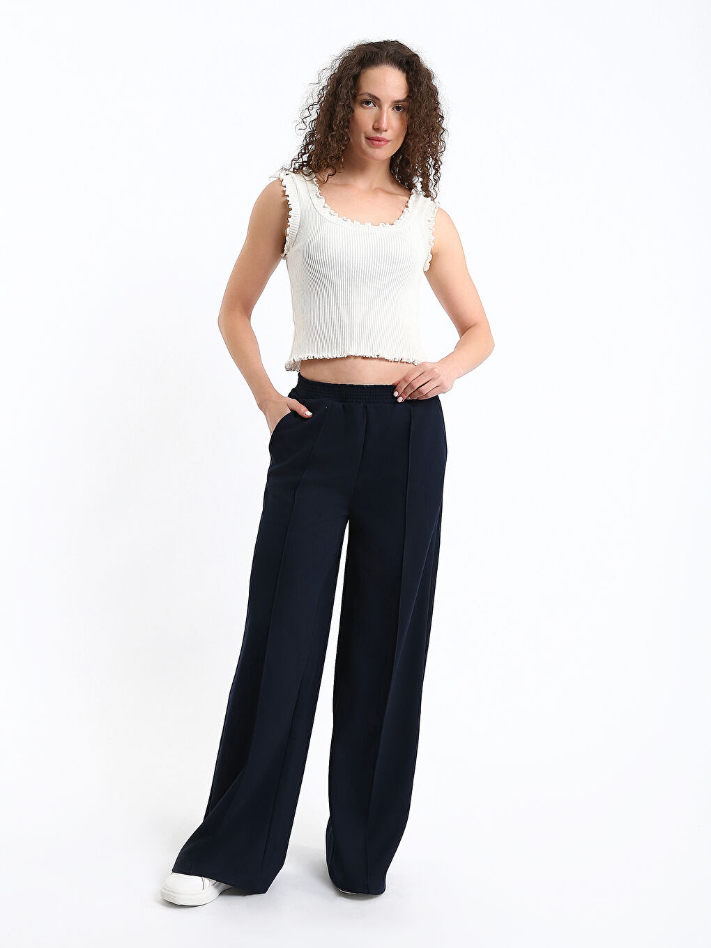 Women's Sweatpants with Elastic Waist-1