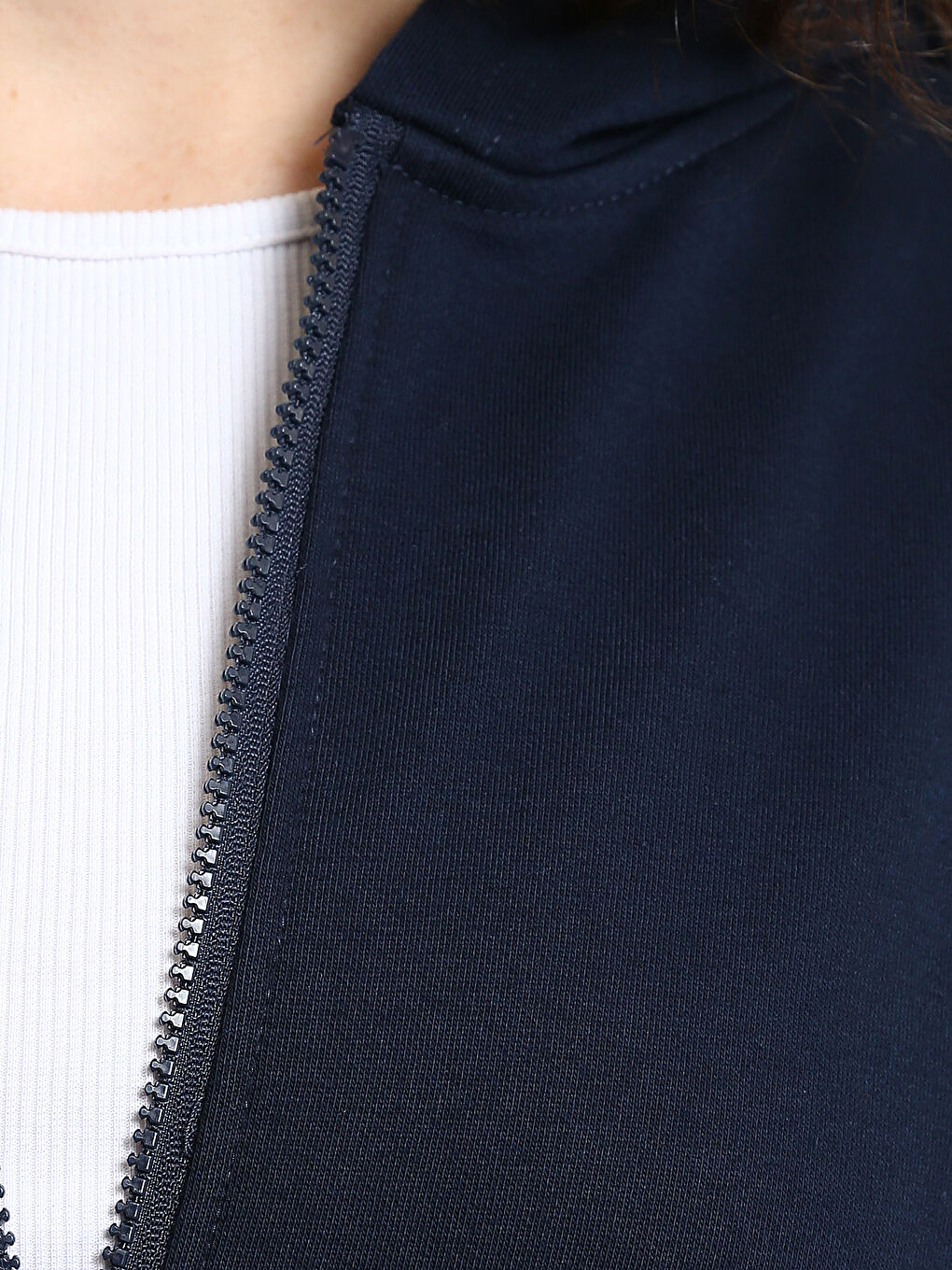 Hooded Women's Thick Zip-Up Sweatshirt-2