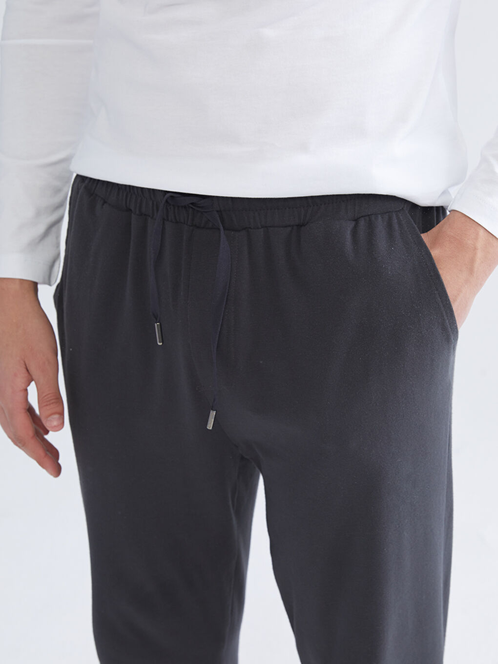 Yeşil Standart Kalıp Polar Erkek Pijama Altı-2