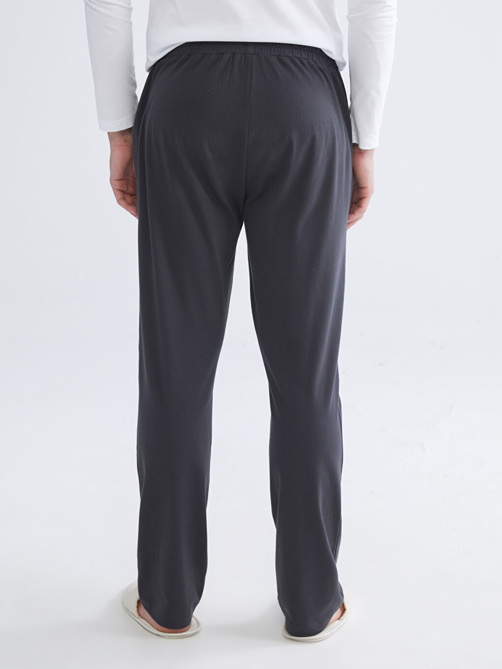 Yeşil Standart Kalıp Polar Erkek Pijama Altı-3