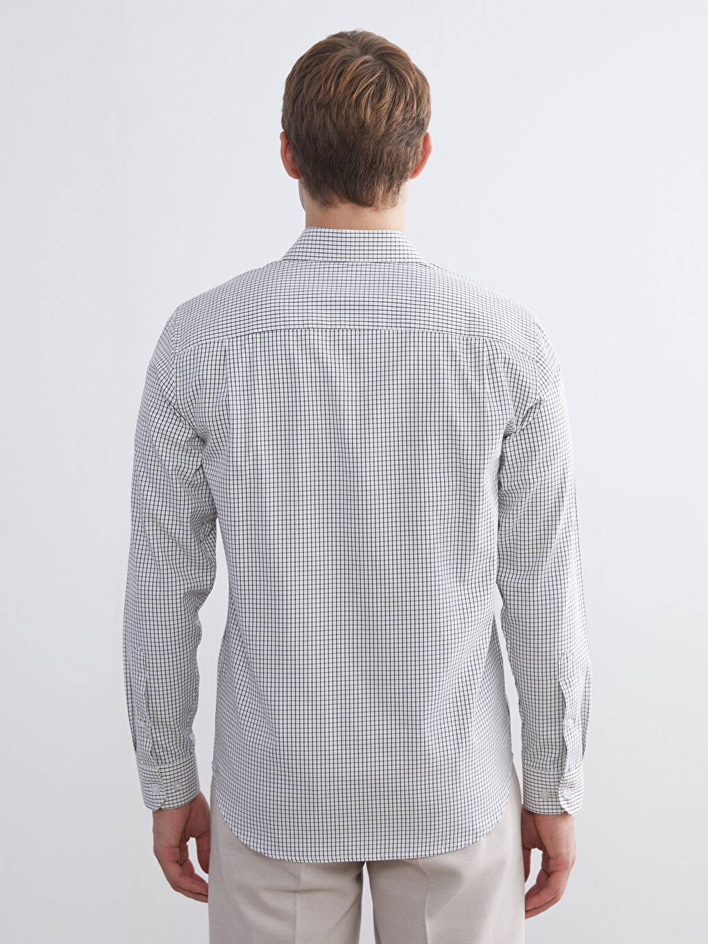 Regular Fit Long Sleeve Men's Shirt-3