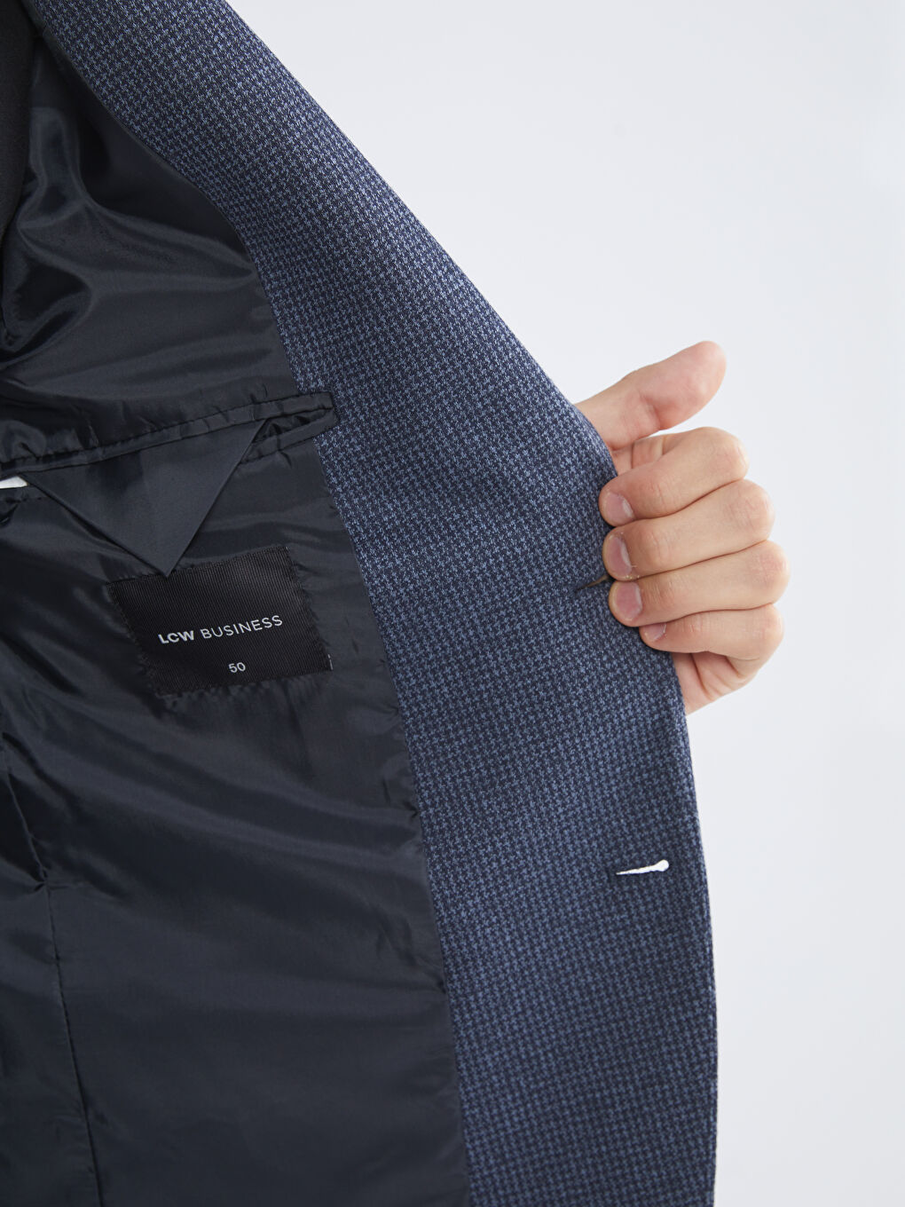 Lacivert Slim Fit Erkek Blazer Ceket-3