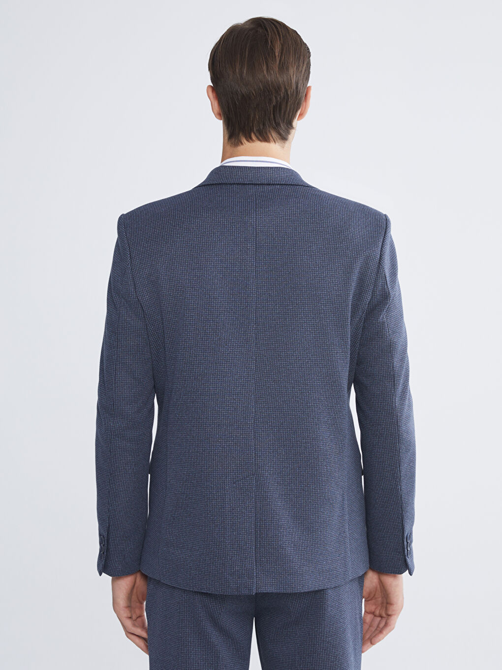 Lacivert Slim Fit Erkek Blazer Ceket-4