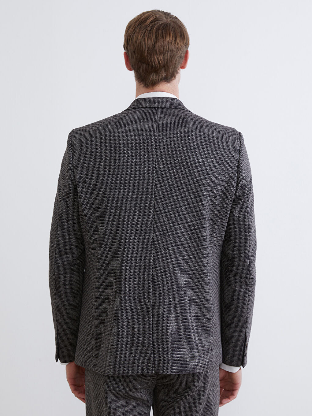 Kahverengi Slim Fit Erkek Blazer Ceket-4