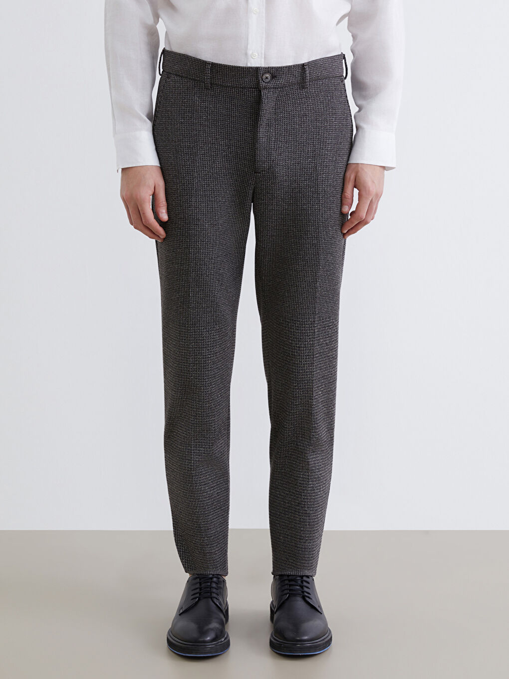 Kahverengi Slim Fit Erkek Pantolon-1