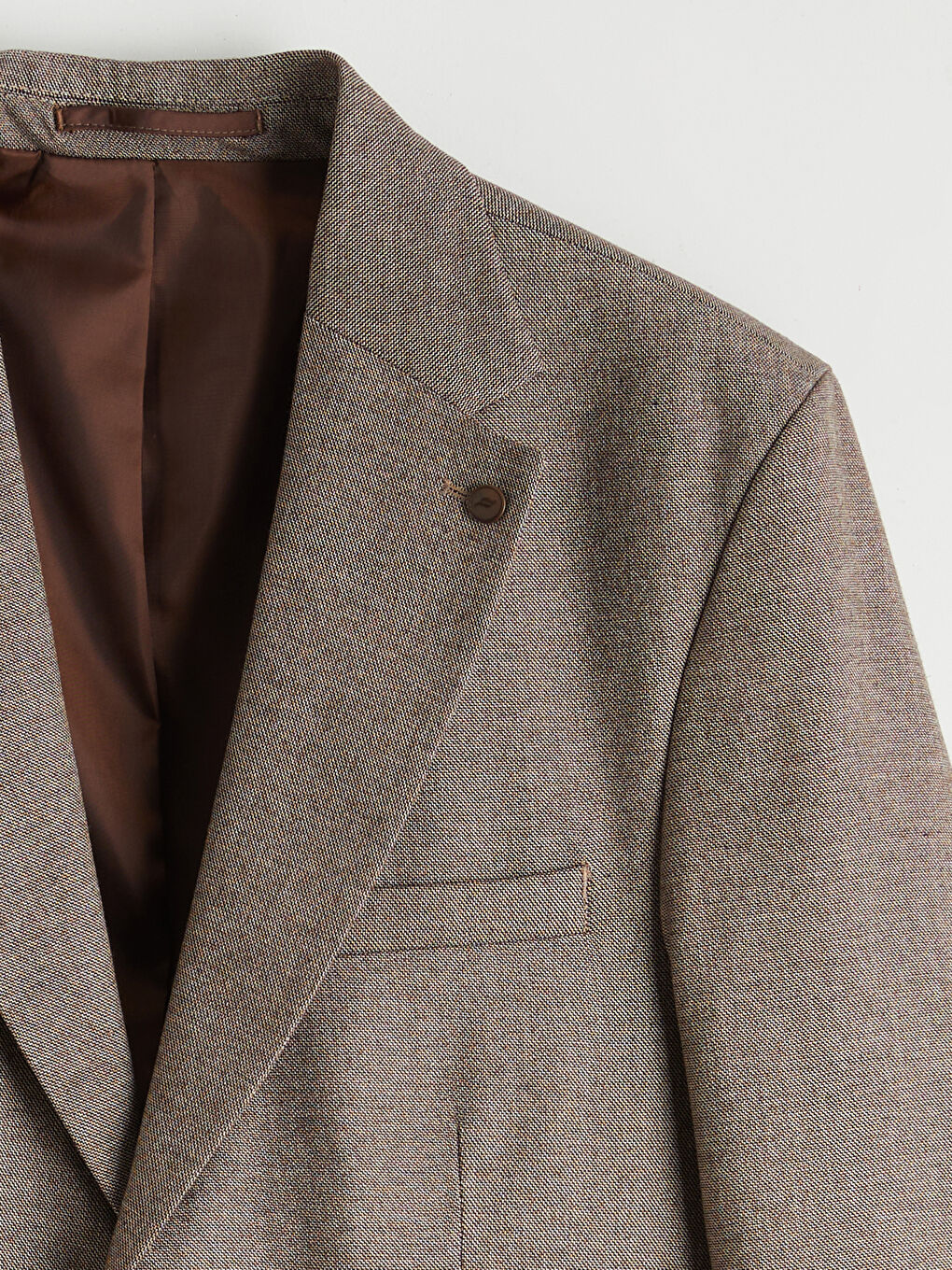 Bej Dar Kalıp Erkek Blazer Ceket-7