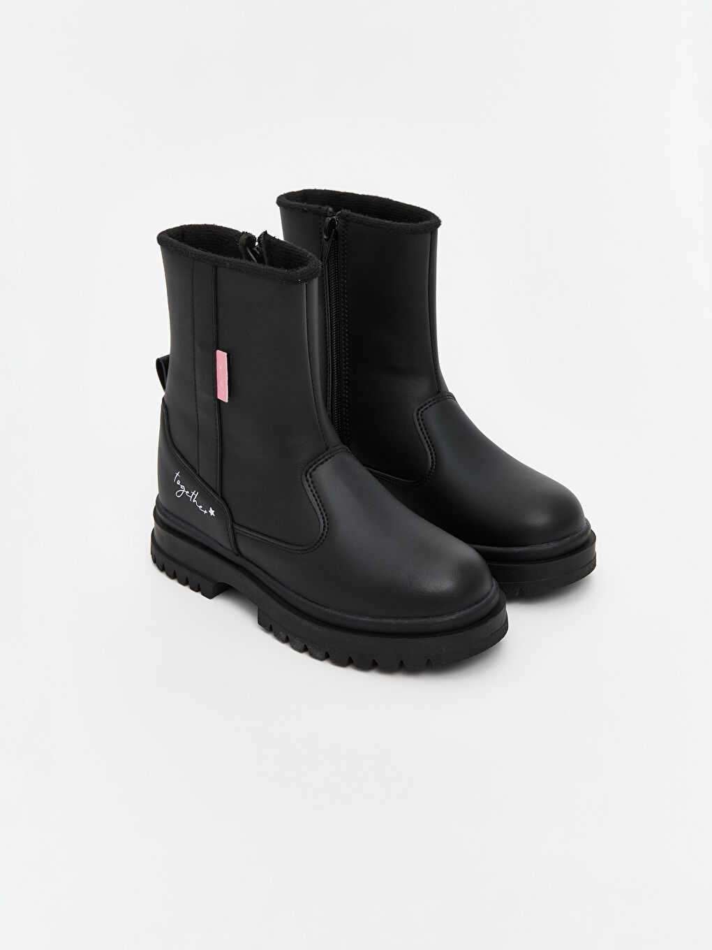 Siyah Deri Görünümlü Kız Çocuk Bot